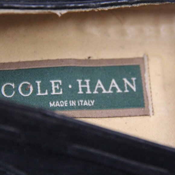 Cole Hahn Italian Made Black Suede Men\'s Pumps